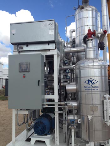 Refrigeration system used to process oil and natural gas. 
